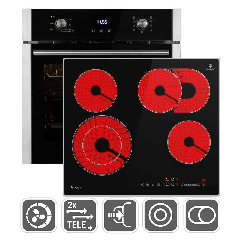 Backofen und Kochfeld SET8010CH59AL