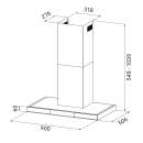 Cooker hood 90cm SHAPE9005S