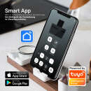 Dunstabzugshaube 90cm matt schwarz PLOOM9005S RGBW Ambientebeleuchtung