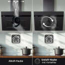 Dunstabzugshaube 90cm matt schwarz PLOOM9005S RGBW Ambientebeleuchtung