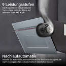 Dunstabzugshaube 80cm matt grau PLOOM8005G RGBW Ambientebeleuchtung