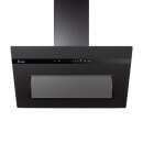 Dunstabzugshaube 80cm matt schwarz PLOOM8005S RGBW Ambientebeleuchtung