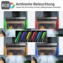 Dunstabzugshaube 60cm Spiegel-Design PLOOM6005M RGBW Ambientebeleuchtung
