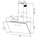 Dunstabzugshaube 80cm TRIO8025S