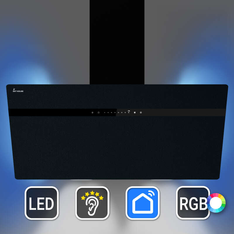 Dunstabzugshaube 90cm STYLE9005SMAO-1WV RGBW...