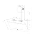 Dunstabzugshaube 60cm STYLE6005SMAO-1WV RGBW Ambientebeleuchtung