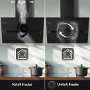 Dunstabzugshaube 90cm ECCO9005SM-1WV RGBW Ambientebeleuchtung