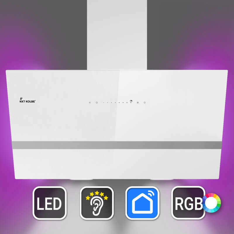 Dunstabzugshaube 90cm EASY9005WM-1WV RGBW...