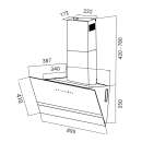 Dunstabzugshaube 90cm EASY9005WM-1WV RGBW Ambientebeleuchtung