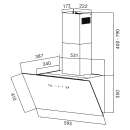 Dunstabzugshaube 60cm TRIO6025W-1WV