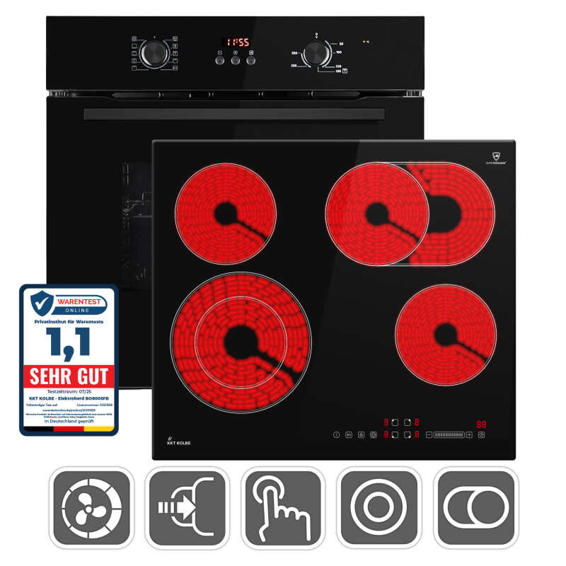 Backofen und Kochfeld SET8005FBCH59RL