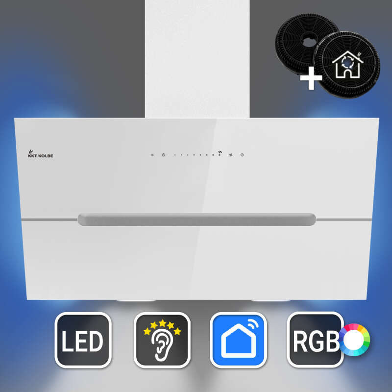 Dunstabzugshaube 90cm ECCO9005WM-1WV RGBW...