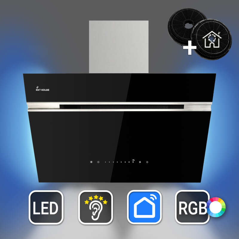 Dunstabzugshaube 60cm AURORA6005SE RGBW Ambientebeleuchtung