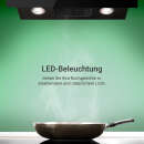 Dunstabzugshaube 90cm AURORA9005SE RGBW Ambientebeleuchtung