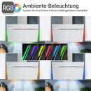Dunstabzugshaube 80cm AURORA8005WED RGBW Ambientebeleuchtung