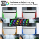 Dunstabzugshaube 90cm AURORA9005SW RGBW Ambientebeleuchtung