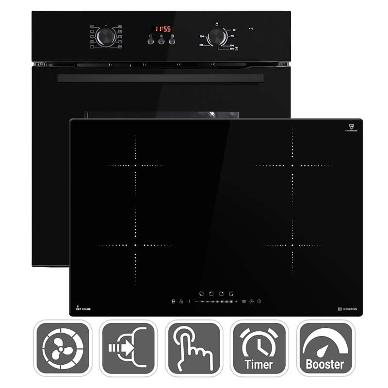 Oven and Induction Hob SET8005FBIH859RL