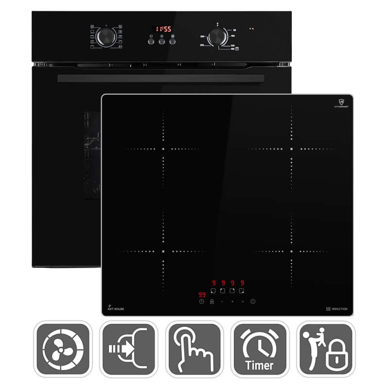 Oven and Induction Hob SET8005FBIH859RL