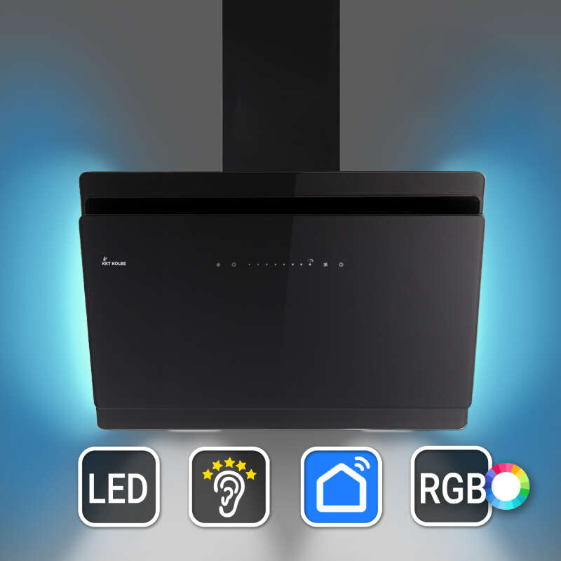 Dunstabzugshaube 80cm SOLO8005SM-1WV RGBW...