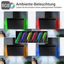 Dunstabzugshaube 80cm SOLO8005SM-1WV RGBW Ambientebeleuchtung