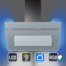 Dunstabzugshaube 80cm matt grau PLOOM8005G-1WV RGBW...