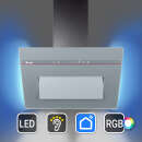 Dunstabzugshaube 60cm matt grau PLOOM6005G-1WV RGBW...