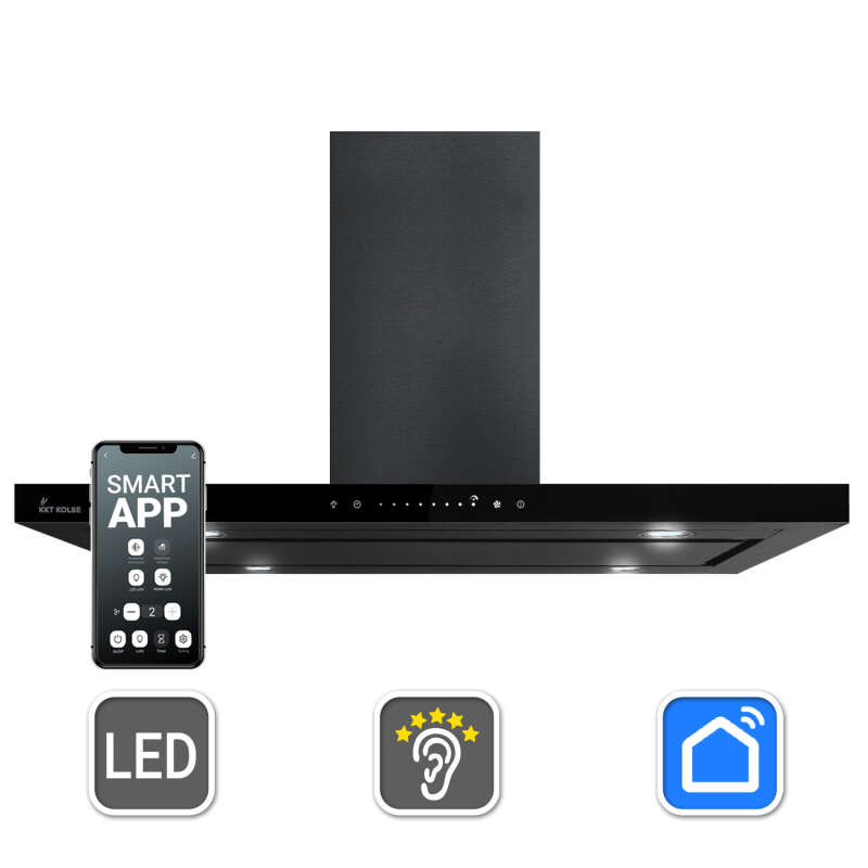 Dunstabzugshaube 90cm FLAT-INSEL-6S-1WV