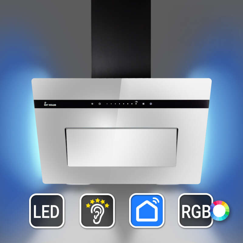 Dunstabzugshaube 60cm Spiegel-Design PLOOM6005M-1WV RGBW...