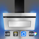 Dunstabzugshaube 80cm Spiegel-Design PLOOM8005M-1WV RGBW...