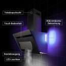 2. Wahl Dunstabzugshaube 60cm matt schwarz PLOOM6005S-2WV RGBW Ambientebeleuchtung