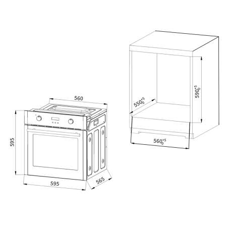 Oven and Glass Ceramic Hob SET8005_77RL