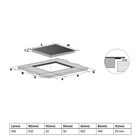 Oven and Induction Hob SET80174FZ