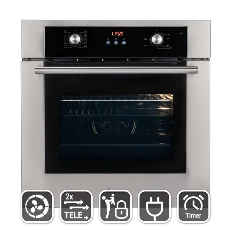 Backofen Elektroherd BO8810SS-1WV