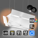 Cooker hood 90cm HERMES-INSEL-908WM RGBW ambient lighting