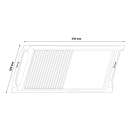 BBQ20 grill plate Grill pan for induction hobs 20x36