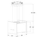 Dunstabzugshaube Inselhaube BOX400-Serie 40cm