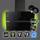 Cooker hood 60cm ECCO609SHCM RGBW ambient lighting