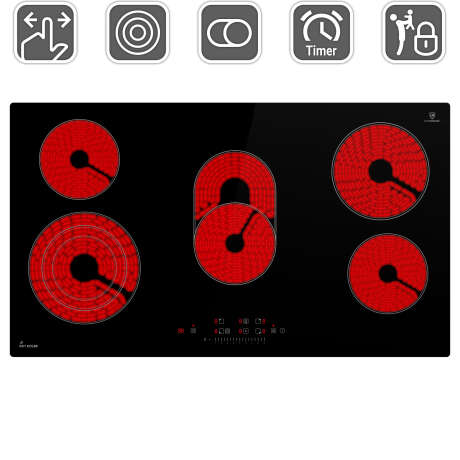 Glaskeramik-Kochfeld autark CH9005RL