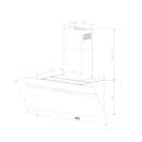 Cooker hood 90cm STYLE9005SMAO RGBW ambient lighting