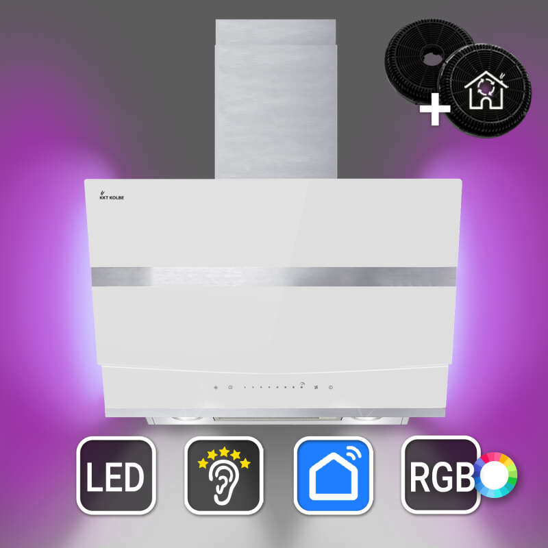 Cooker hood 60cm HERMES6005WM RGBW ambient lighting