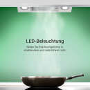 Dunstabzugshaube 80cm HERMES8005WM RGBW Ambientebeleuchtung