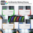 Cooker hood 90cm HERMES9005WM RGBW ambient lighting