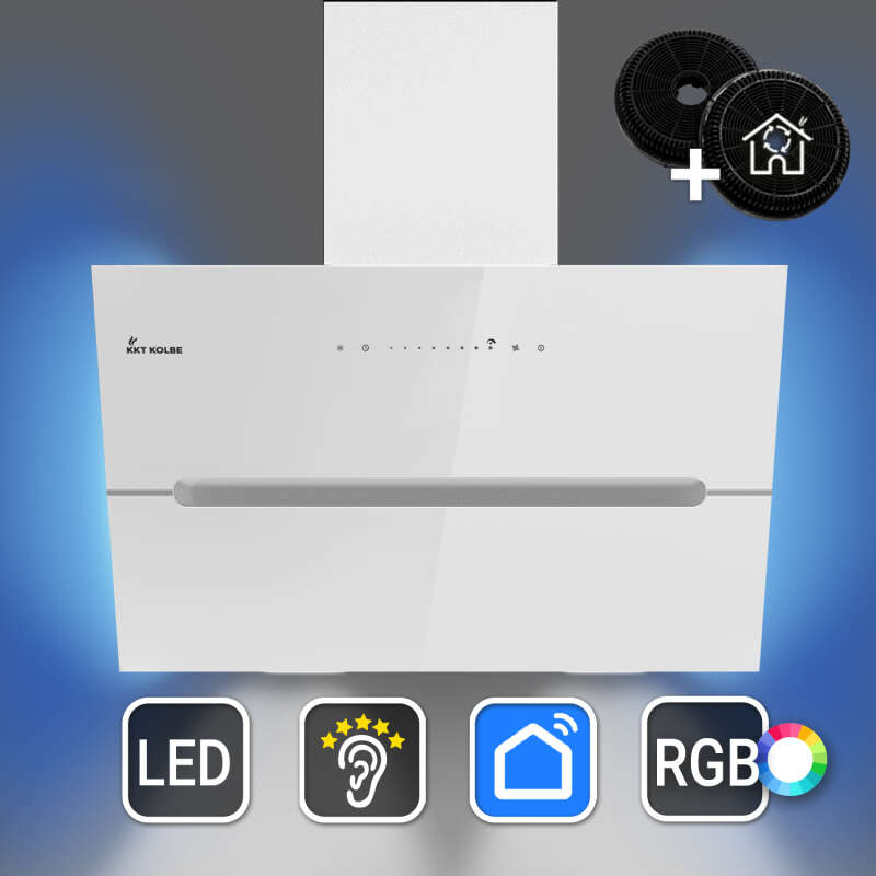 Cooker hood 60cm ECCO6005WM RGBW ambient lighting