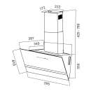 Dunstabzugshaube 60cm EASY6005SM RGBW Ambientebeleuchtung