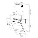 Dunstabzugshaube 60cm SOLO6005SM RGBW Ambientebeleuchtung