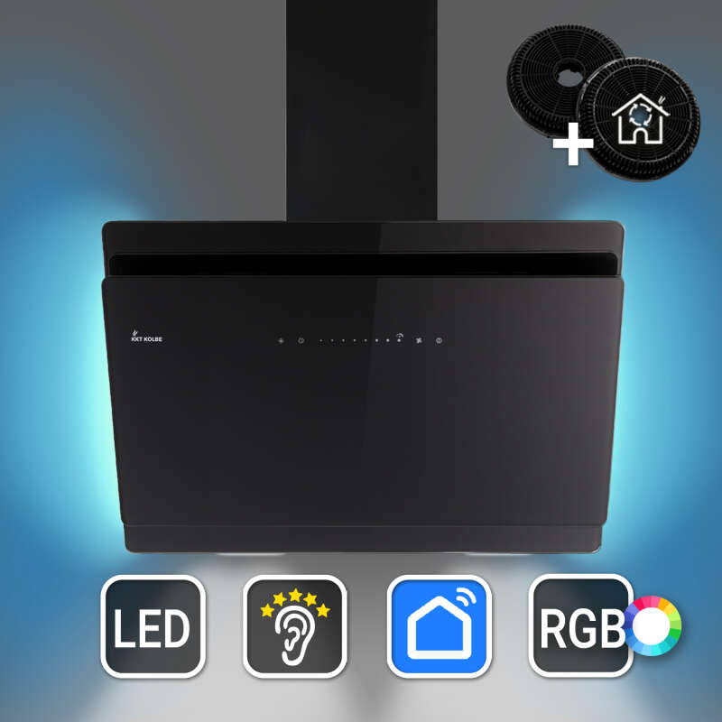 Cooker hood 80cm SOLO8005SM RGBW ambient lighting